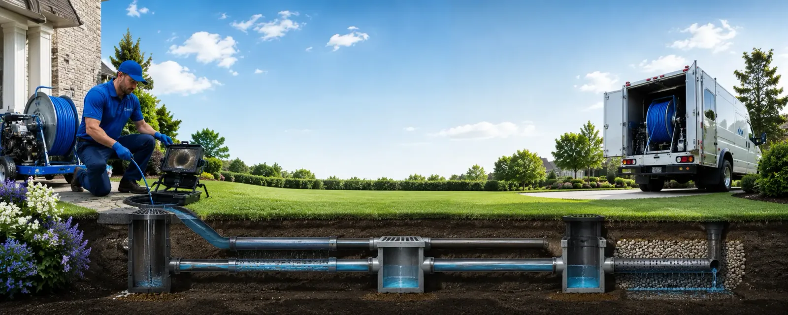 Outdoor drain cleaning information for Ringwood, IL